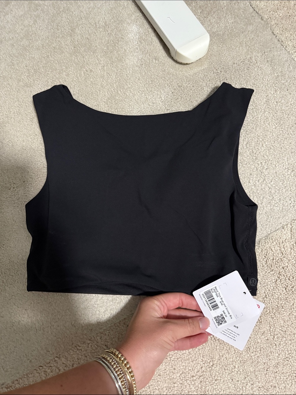 Lululemon - sports bra! Bend this front to back bra - black size S/M